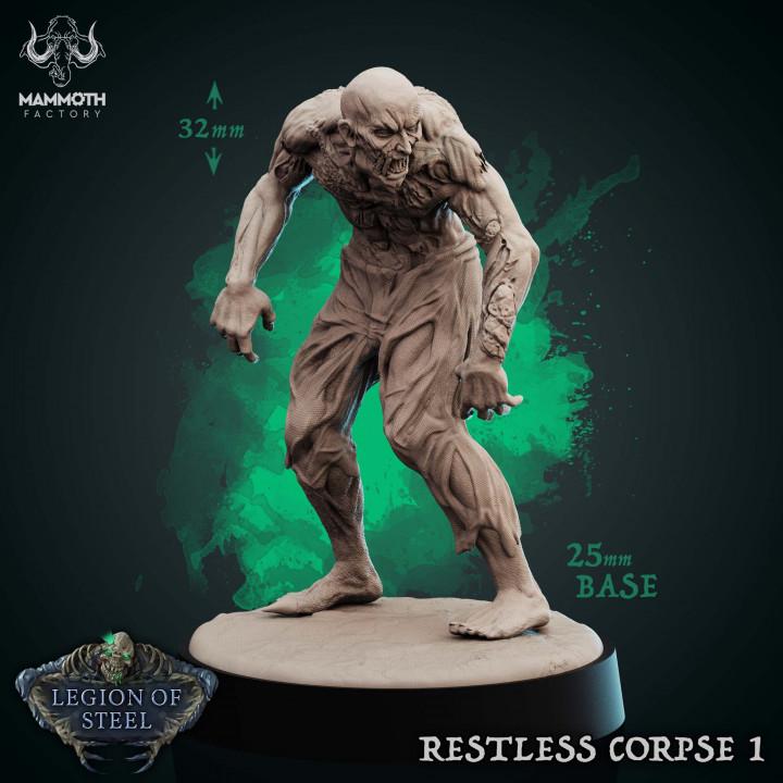 Zombie Miniature | Restless Corpse Undead Monster | Resin Fantasy RPG Mini | Mammoth Factory